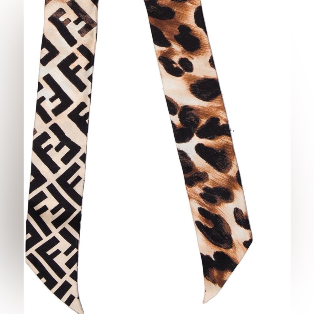 Fendi Silk Zucca FF Logo Wrappy/Scarf - Picture 2 of 4